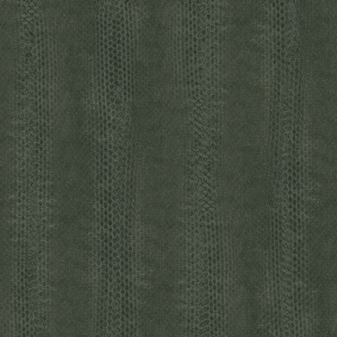 Купить в Москве обои темно-зеленого цвета из коллекции Natural FX, Aura с рисунком, имитирующим змеиную кожу.