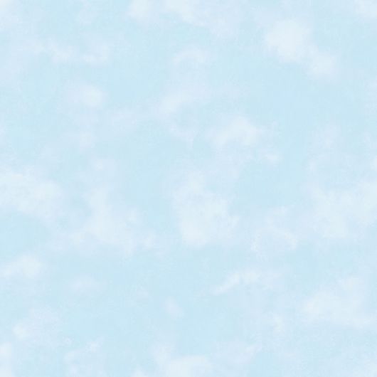 Голубые флизелиновые обои в детскую  с узором облаков из каталога  Aura Kids - Tiny Tots
