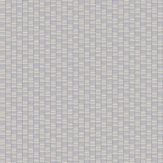 Обои флизелиновые Architector "Mondrian" артикул KTM1422 с мелким фактурным узором клетки синего цвета на сером фоне