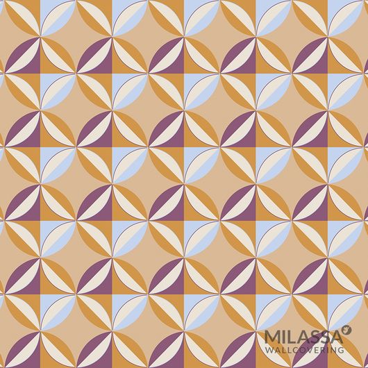 Флизелиновые обои арт.M4 022, коллекция Modern, производства Milassa с геометрическим рисунком