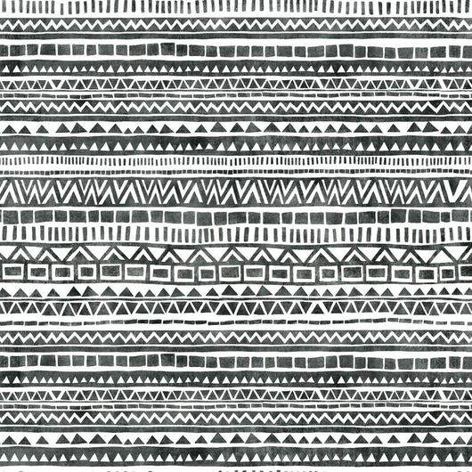 Черно-белое фотопанно Tribe Stripes, Mr Perswall с традиционным африканским орнаментом, похожим на настенные росписи. Купить панно для спальни, гостиной в салонах ОДизайн, бесплатная доставка.