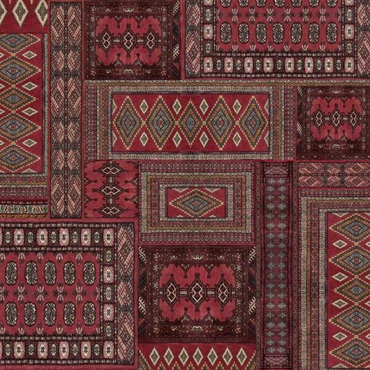 Фотопанно Patchworld - Original Red, Mr Perswall с изображением традиционных восточных ковров в классических красных оттенках. Выбрать, заказать фотопанно для стен в интернет-магазине, онлайн-оплата.