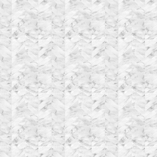 Фотообои Modern Marble - Classic White, Mr Perswall с принтом в виде белой мраморной плитки, выложенной традиционным узором “ёлочка”. Купить фотообои для стен в Москве, салоны обоев, большой ассортимент.