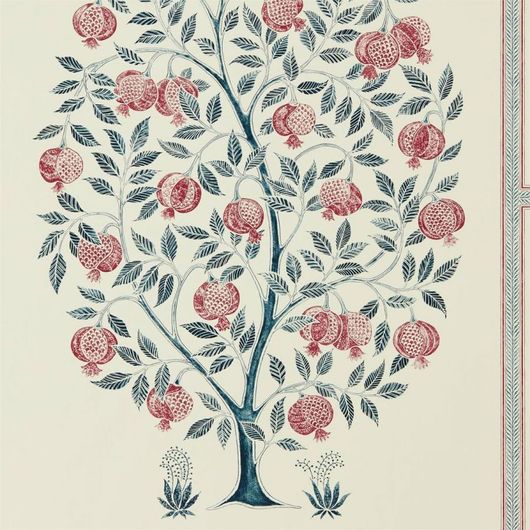 Выбрать флизелиновые обои Anaar Tree арт. 216790 из коллекции Caspian, Sanderson, 	
Великобритания,с изображением гранатового дерева в тонкой декоративной каймой выбрать в салоне О-Дизайн.