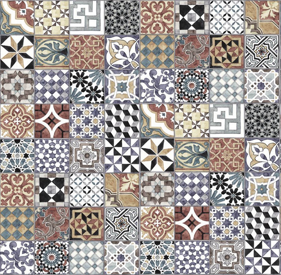 Плитки пэчворк фото Фотообои Pattern Tiles Mrperswall P152801-6 Швеция Флизелин - Акрил продажа в ма