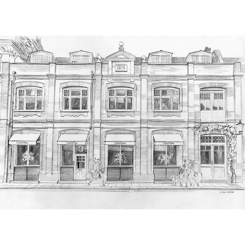 Sketch of a store Cole&Son