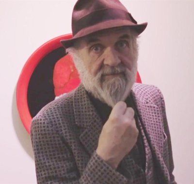 Барнаба Форназетти на выставке, 2015 г.