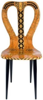 Деревянный стул “Musicale” (“Музыкальный”)  
 1950-1951 гг. Роспись и лакировка ручной работы.