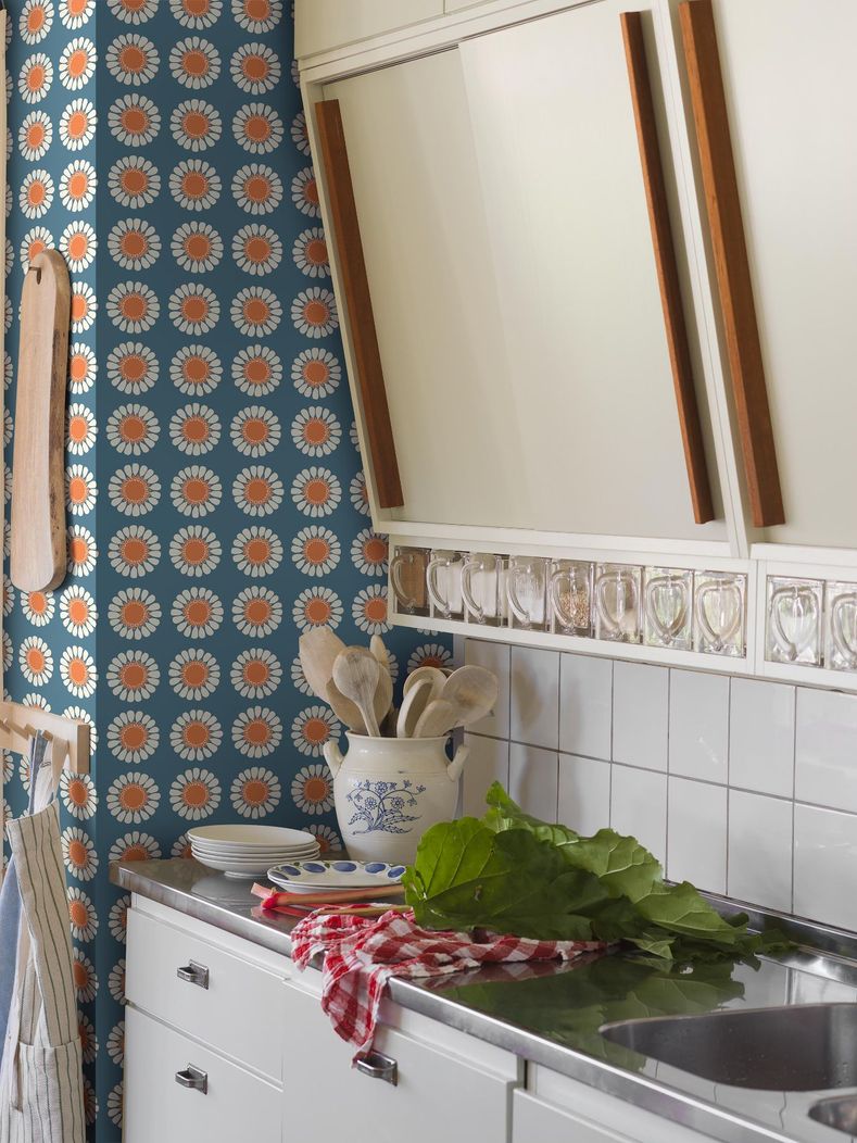 Дизайнерские обои Daisy Buckland Blue Артикул: 1381 Borastapeter