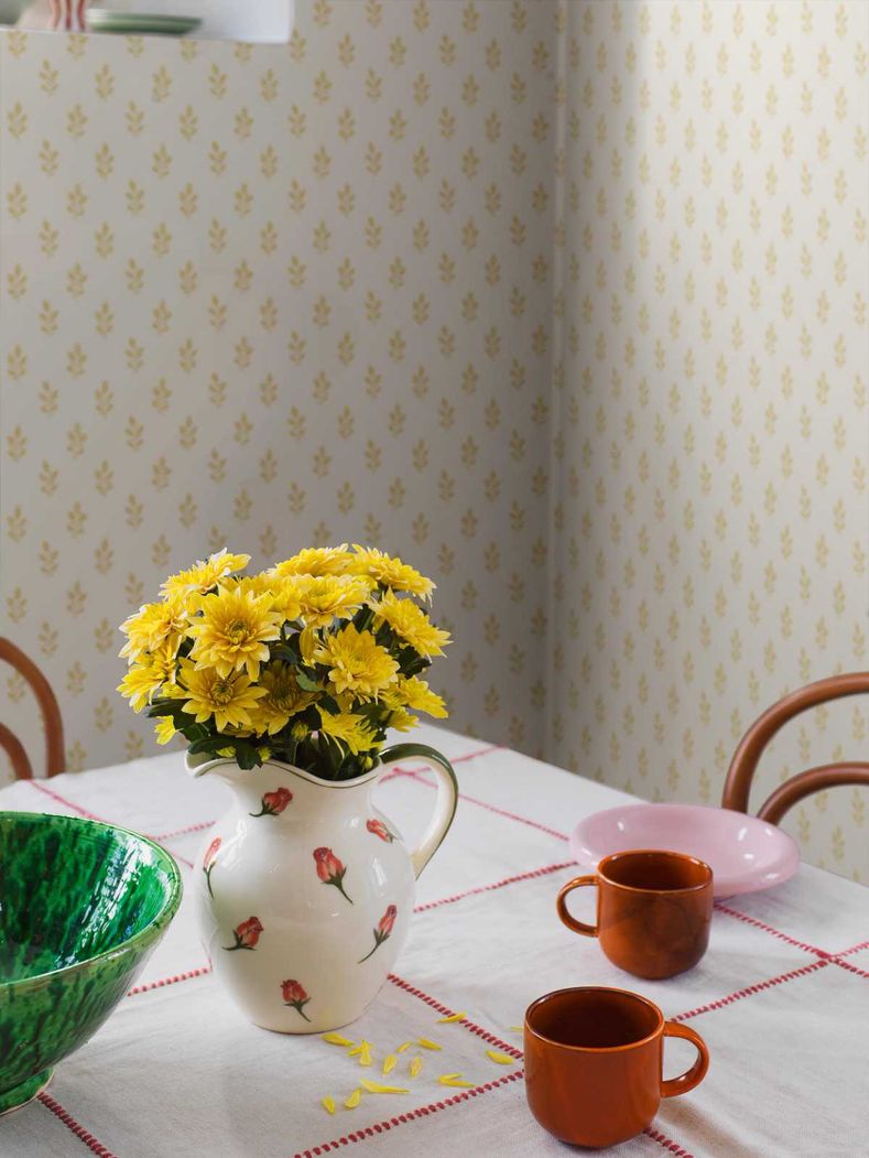 Экологичные обои Little Oak White Linen Артикул:7774