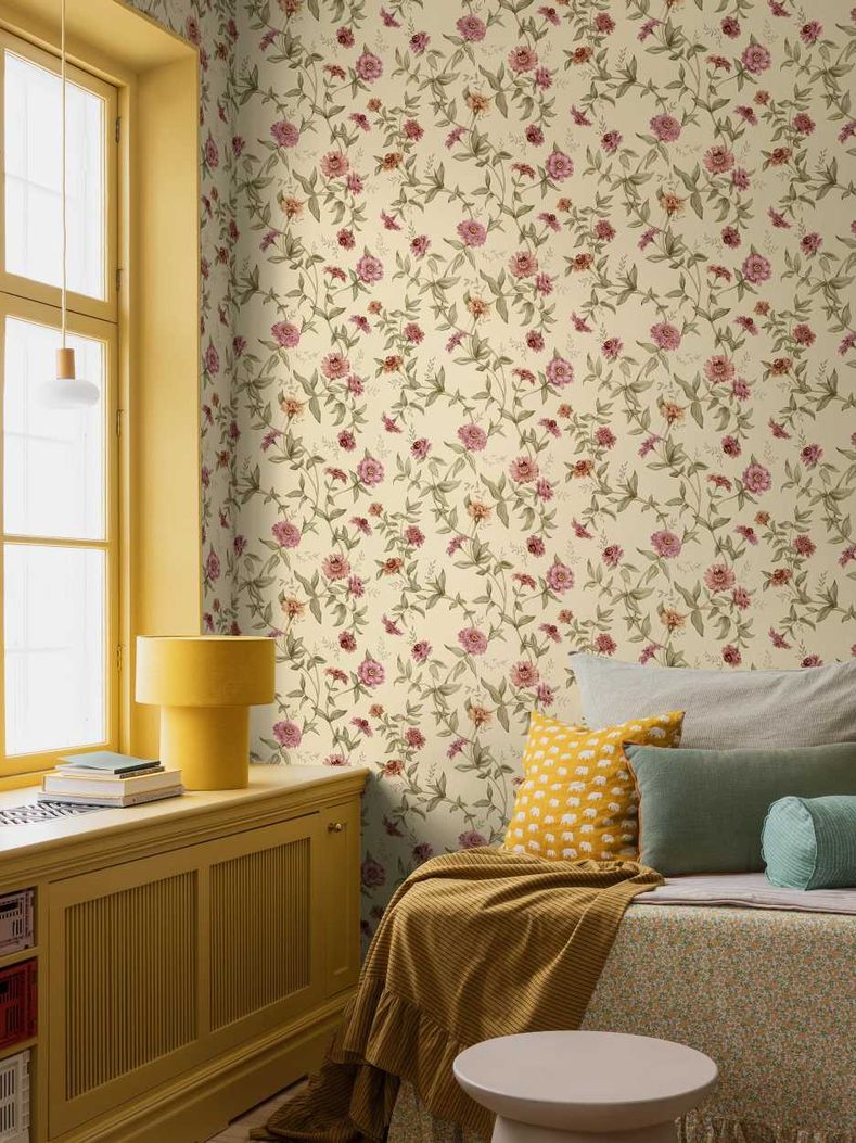 Флизелиновые обои Zinnia Yellow Артикул: 9154