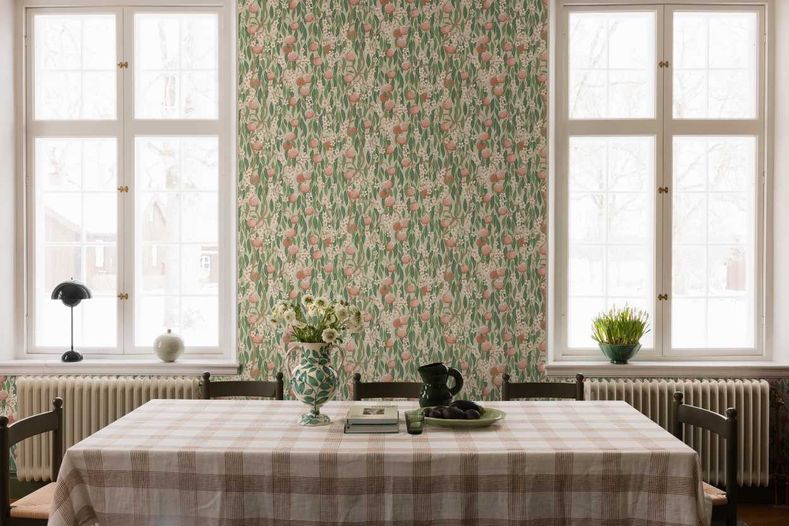 Флизелиновые обои Persikoträd Green Артикул: 9168