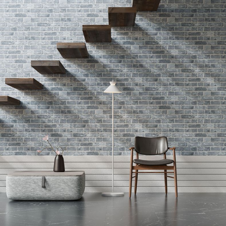 Флизелиновые обои Brick Norwegian blue Артикул: TER4 018