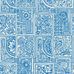 Дизайн обоев Bellini от Cole & Son составлен из чередования плиток с цветочными мотивами и геометрическими узорами китайского синего цвета на белом фоне, нарисованными в акварельной технике . Обои для кухни, гостиной. Купить обои в салонах Москвы.