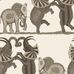 Обои из Великобритании коллекции ARDMORE от COLE & SON. На африканских равнинах танцуют слоны. Safari Dance идеально впишутся в интерьер квартиры. Приобрести  с бесплатной доставкой в О-Дизайн