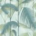 Обои Palm Jungle от Cole & Son арт. 112/1004 в интерьере. Плотные ветви пальмовых джунглей, зеленых оттенков на фоне цвета морской пены, создают яркий дизан и эффект глубины пространства с помощью цветовых градаций оттенков. Обои в Москве, адреса магазинов, каталог обоев