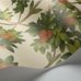 Флизелиновые обои пр-во Великобритания коллекция Seville от Cole & Son, с рисунком под названием Orange Blossom фруктовые деревья на светлом фоне. Обои для гостиной, обои для кухни. Онлайн оплата, большой ассортимент, бесплатная доставка