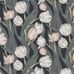 Обои Avril арт. 11726 от Fardis. Плавно изгибающиеся розовые и белые тюльпаны, на темном фоне, в обрамлении листьев зеленых и серых оттенков - стремятся вверх и задают динамичный фон в интерьере. Выбрать обои в гостиную, обои в квартиру, флизелиновые обои.