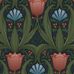 Дизайнерские английские обои Artisan арт 11742 из каталога CANTARI от Fardis с крупным цветочным узором в стиле Ар Нуво для гостиной купить в Москве