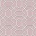 Обои виниловые на флизелиновой основе Fardis GEO HEX, для детской, с геометрическим рисунком белого цвета, на розовом фоне, под ткань, купить в Москве, большой ассортимент