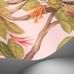 Классические английские обои с колибри на ветках жимолости Hummingbirds Flora Blush, арт 124/2009 из каталога Selection of Hummingbirds, Cole&Son, Великобритания.