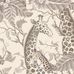 Изысканные флизелиновые обои Royal Giraffe Pebble арт. 129/3011 от Cole&Son каталог Ardmore Baobab, с рисунком королевских жирафов среди декоративных листьев акации и стручков фасоли на благородном галечном фоне.