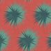 Купить премиальные обои Soft Thistle Blood Orange & Viridian арт. 130/7025 от Cole&Son, каталог Cole&Son x Vivienne Westwood. Высокохудожественный узор с абстрактным  изображающим величественный молочай в веридиевом цвете на фоне кроваво-красного оттенка.