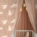 Флизелиновые обои Swans terracotta pink арт. 130957 — романтичные обои с лебедями для детской спальни.