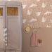Флизелиновые обои Swans terracotta pink арт. 130957 — романтичные обои с лебедями для детской комнаты.