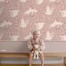 Флизелиновые обои Swans antique pink арт. 130958 — романтичные обои с лебедями для гостинной.