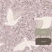 Флизелиновые обои Swans lilac purple арт. 130959 — романтичные обои с лебедями для зала.