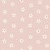 Розовые флизелиновые обои с ромашками для интерьера Daisies pink арт. 131113 в интерьере комнаты — уютный и игривый узор для стен.