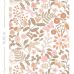 Флизелиновые обои для дома Flowers and birds terracotta, taupe and pink арт. 131391 — с цветами и птицами в тёплых тонах — терракотовом, темно-сером и розовом создадут на даче жизнерадостную, уютную атмосферу.