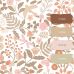 Флизелиновые обои для дачи Flowers and birds terracotta, taupe and pink арт. 131391 — с цветами и птицами в тёплых тонах — терракотовом, темно-сером и розовом создают в комнате жизнерадостную, уютную атмосферу.