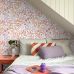 Флизелиновые обои для спальни Flowers and birds lilac purple and terracotta арт. 131392 — с цветами и птицами в тёплых тонах — сиреневый, фиолетовый и терракотовый создают в комнате жизнерадостную, уютную атмосферу.