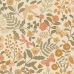Флизелиновые обои для стен Flowers and birds orange and grayish green арт. 131393 — с цветами и птицами в тёплых тонах — апельсиновом и серовато-зеленом создают в детской комнате жизнерадостную, уютную атмосферу.
