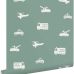 Флизелиновые обои для детской комнаты Machinery and cars grayed vintage blue арт. 131398 — с машинками в нежных комфортных винтажных синих тонах создают веселую атмосферу, превращая комнату в пространство для фантазий и приключений.