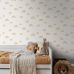 Флизелиновые обои для спальни Rainbows beige арт. 139685  с радугами на бежевом фоне для уютной детской комнаты из каталога POM POM PIE от Esta Home (Нидерланды).