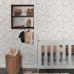 Флизелиновые обои для детской спальни Wildflowers soft pink, gray and terracotta арт. 139702 — с полевыми цветами в мягких розовых, серых и терракотовых тонах — идеальный выбор для создания интерьера.
