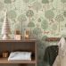 Флизелиновые обои для детской комнаты Dogs grayed mint green арт. 139712 — с очаровательными собачками дарят ощущение дружбы, добра и беззаботного детства. Такой дизайн идеально подходит для детской комнаты, где важна каждая деталь: от цвета стен до настроения.