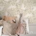 Флизелиновые обои Swans beige, white and grayish green арт. 139797 — романтичные обои с лебедями для зала.