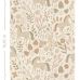 Детские флизелиновые обои Unicorns beige and terracotta pink арт. 139806 с единорогами для комнаты девочки или мальчика с размерами рулона.