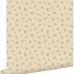 Бежевые флизелиновые обои Vintage flowers beige арт. 139834 с винтажными цветами для уютного интерьера.
