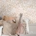 Флизелиновые обои для игровой Flowers and birds beige and soft pink арт. 139862 — с цветами и птицами в тёплых тонах — бежевый и нежно розовый создают в комнате жизнерадостную, уютную атмосферу.