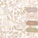 Узор обоев для интерьера Flowers and birds beige and soft pink арт. 13986 — с цветами и птицами в тёплых тонах — бежевый и нежно розовый создают в комнате жизнерадостную, уютную атмосферу.