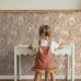Детские флизелиновые обои Unicorns sand beige арт. 139875 с единорогами в песочных тонах для комнаты девочки.