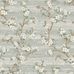 Виниловые фактурные моющиеся обои Floral артикул 1505-2 из каталога Vera от Adawall с  цветочным узором под ткань вышитой ришелье для кухни, ванной или коридора
