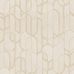 Фактурные моющиеся виниловые обои Modern Geometric артикул 1514-2 из каталога Vera от Adawall с золотистым геометрическим узором арок и кругов на бежевом фоне с глянцевым мерцанием для кабинета, кухни или гостиной