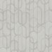 Фактурные моющиеся виниловые обои Modern Geometric артикул 1514-3 из каталога Vera от Adawall с серебряным геометрическим узором арок и кругов на глянцево мерцающем серо серебряном фоне создающем 3Д эффект для ванной, кухни или гостиной