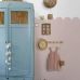 Детское флизелиновое панно Scalloped wall soft pink арт. 159231 с фестонами для детской комнаты.